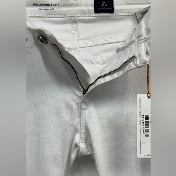 AG Adriano Goldschmied The Legging Ankle Super Skinny Ankle Jeans White NWT (30) - Picture 14 of 14